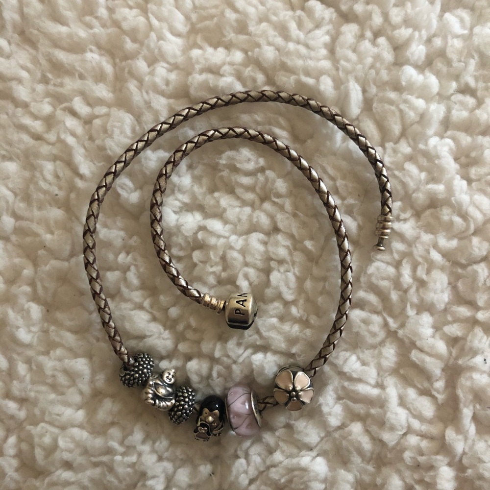 Pandora leather wrap bracelet